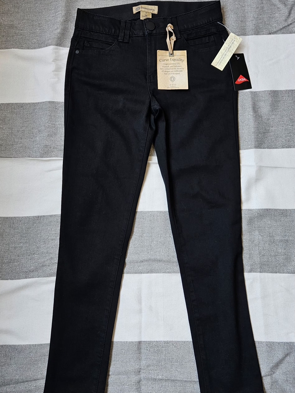 ​Democracy Absolution Skinny Jeans, Jet Black Size 4 Curve